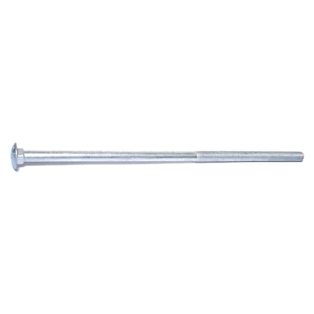 Midwest Fastener Carriage Bolt, Square Neck, 13 (Coarse), 14 in L, Steel, Hot Dipped Galvanized, 25 PK 05534